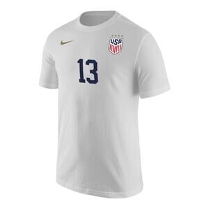 New NWT Nike USWNT Classic Morgan White Core Short Sleeve T-Shirt Men's Size XL
